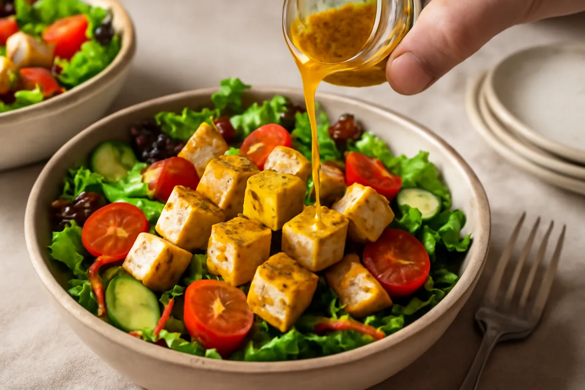 Tofu nelle insalate fatte in casa: il condimento che lo rende irresistibile