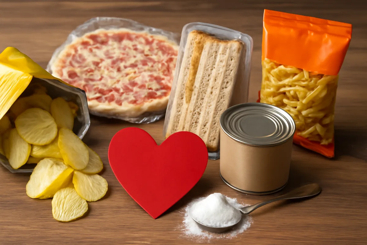 Sodio nascosto negli alimenti confezionati: il rischio per il cuore che sorprende
